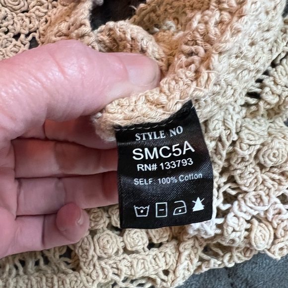 POL brand hand dyed crocheted cropped cami sz medium/large - Picture 7 of 7